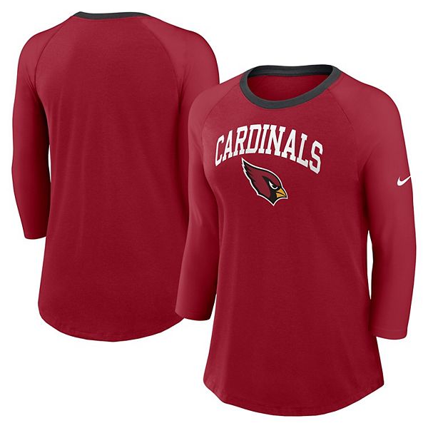Женская футболка с рукавом 3/4 Arizona Cardinals Nike
Женская футболка с рукавом 3/4 Arizona Cardinals Nike