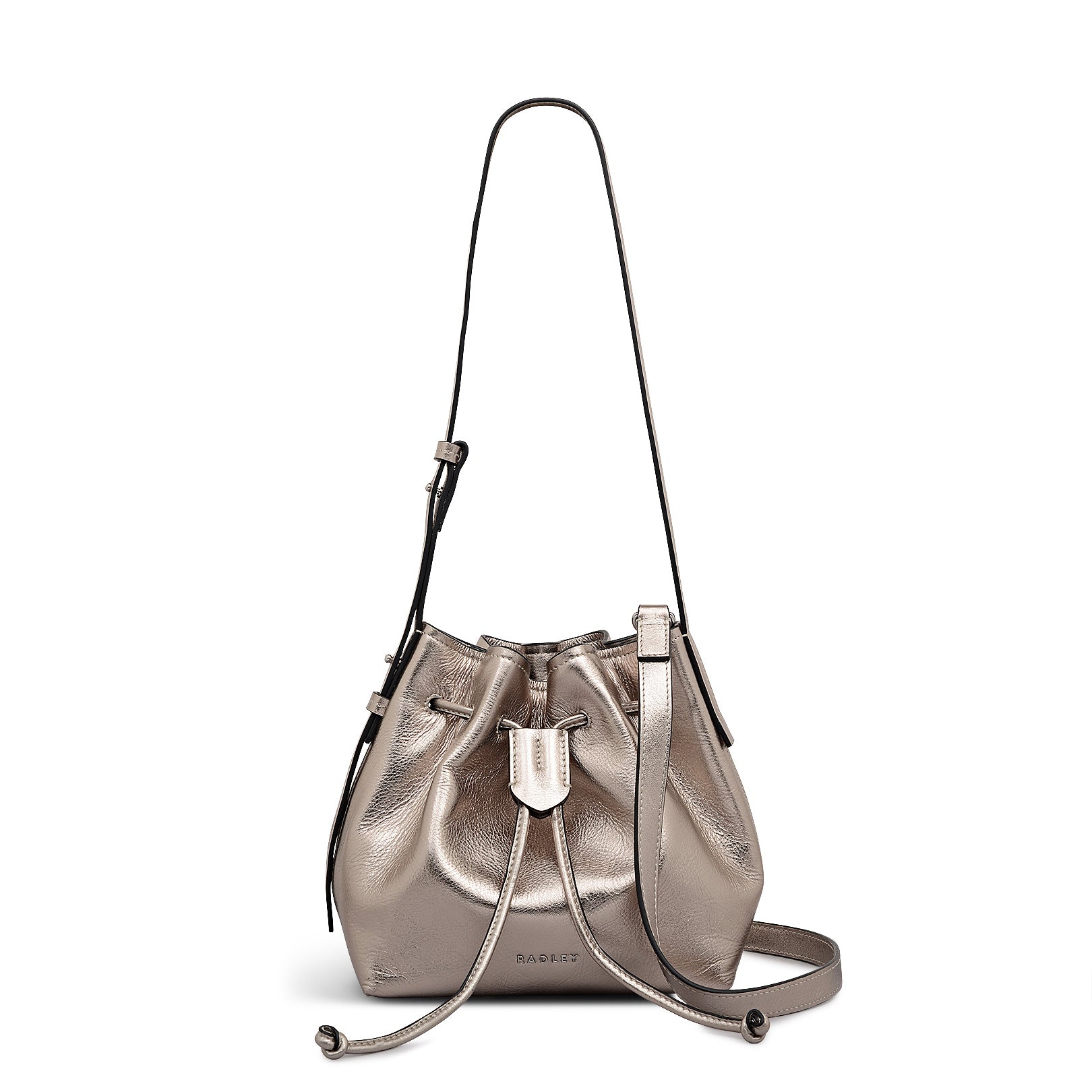 York Mews - Маленькая металлическая сумка через плечо с завязкой Radley, Pyrite
York Mews - Маленькая металлическая сумка через плечо с завязкой Radley, Pyrite