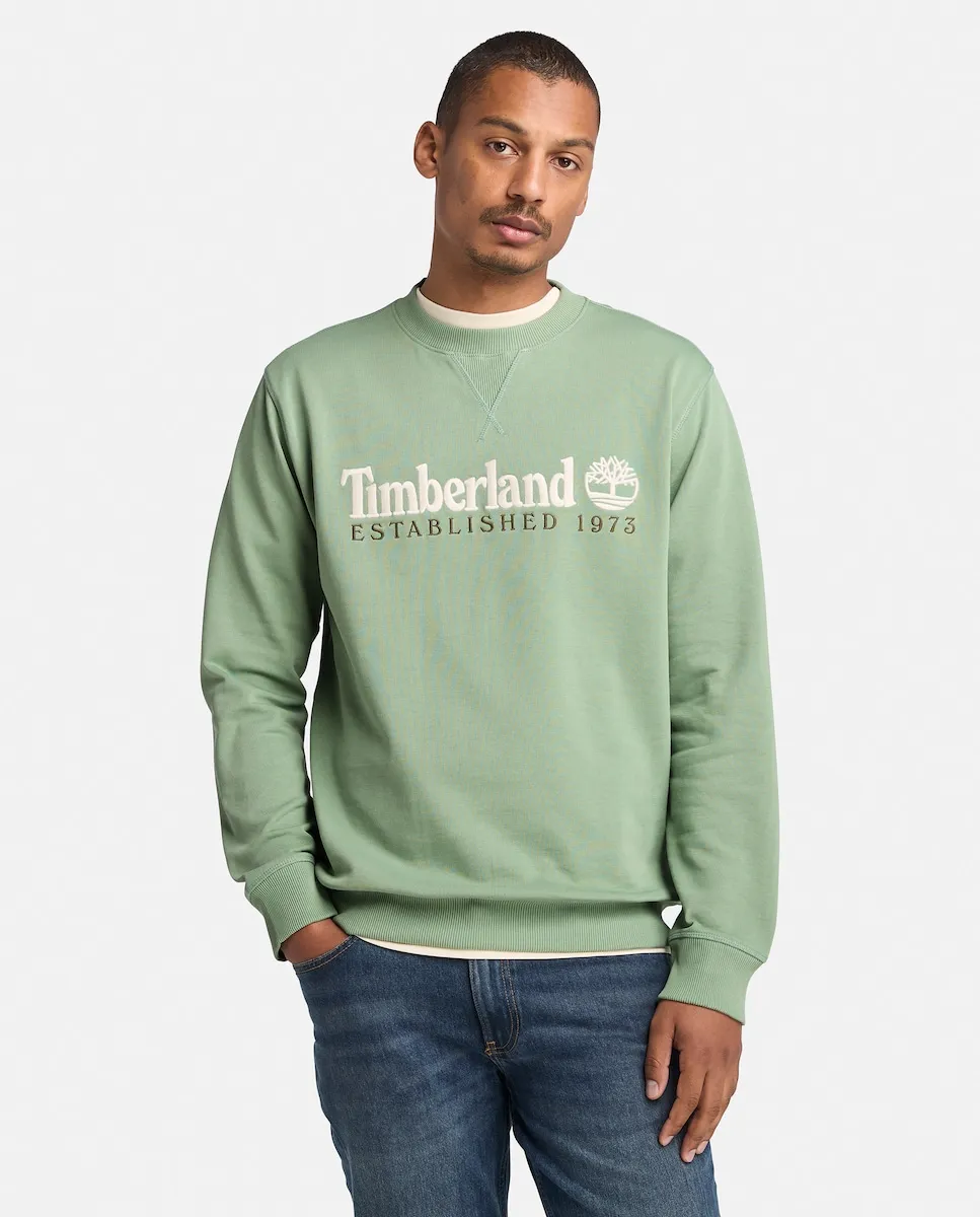 Мужская толстовка с круглым вырезом и вышитым логотипом Timberland, светло-зеленый
Мужская толстовка с круглым вырезом и вышитым логотипом Timberland, светло-зеленый