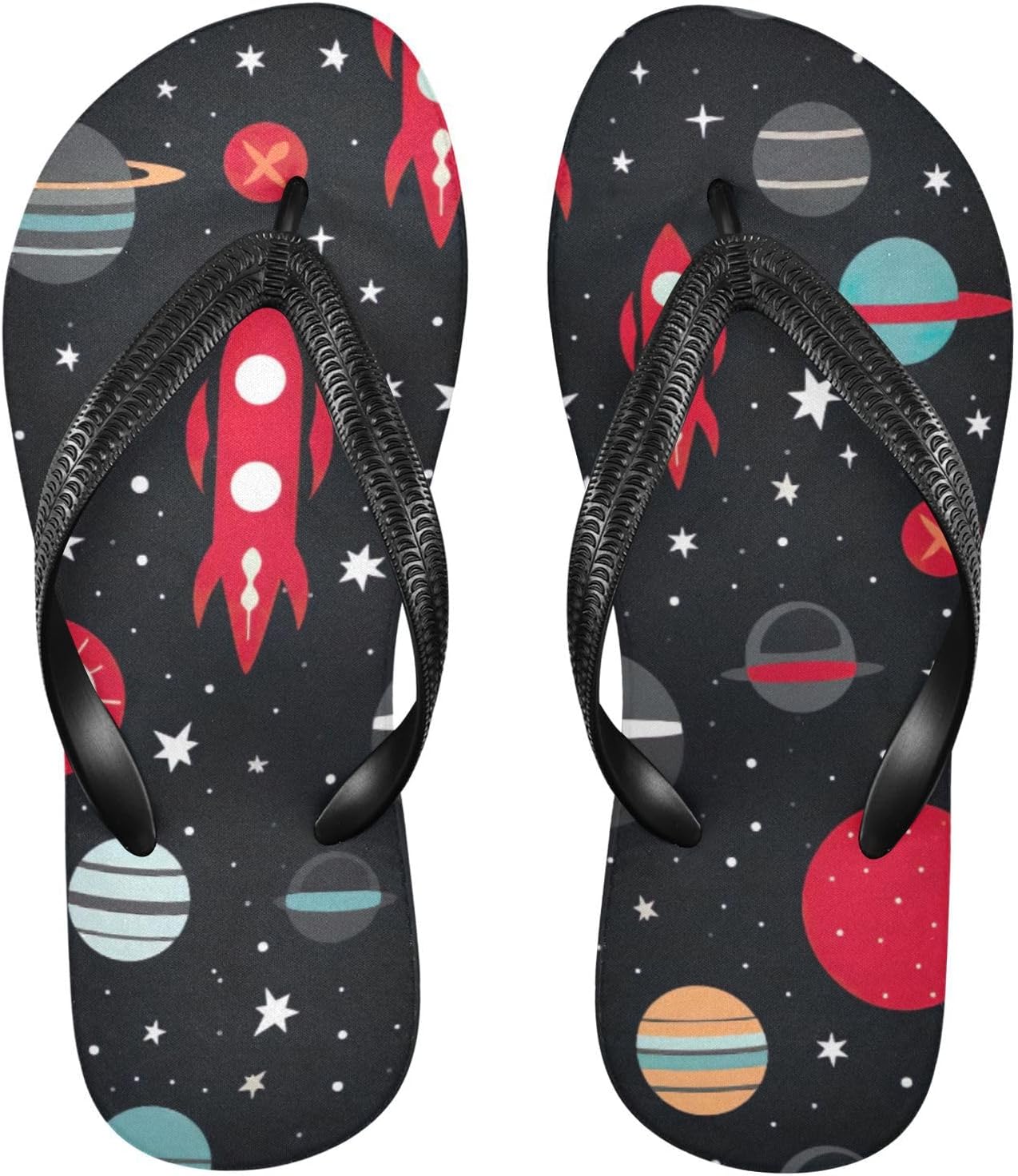 Пляжные сандалии Space Planet Galaxy Rocket для женщин и мужчин, летние повседневные шлепанцы для душа Kfbe
Пляжные сандалии Space Planet Galaxy Rocket для женщин и мужчин, летние повседневные шлепанцы для душа Kfbe