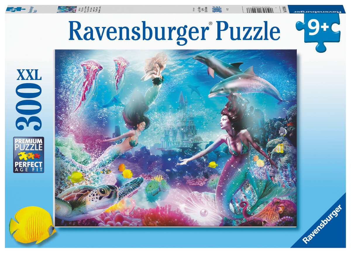 Ravensburger, пазл для детей XXL Русалки, 300 шт.
Ravensburger, пазл для детей XXL Русалки, 300 шт.