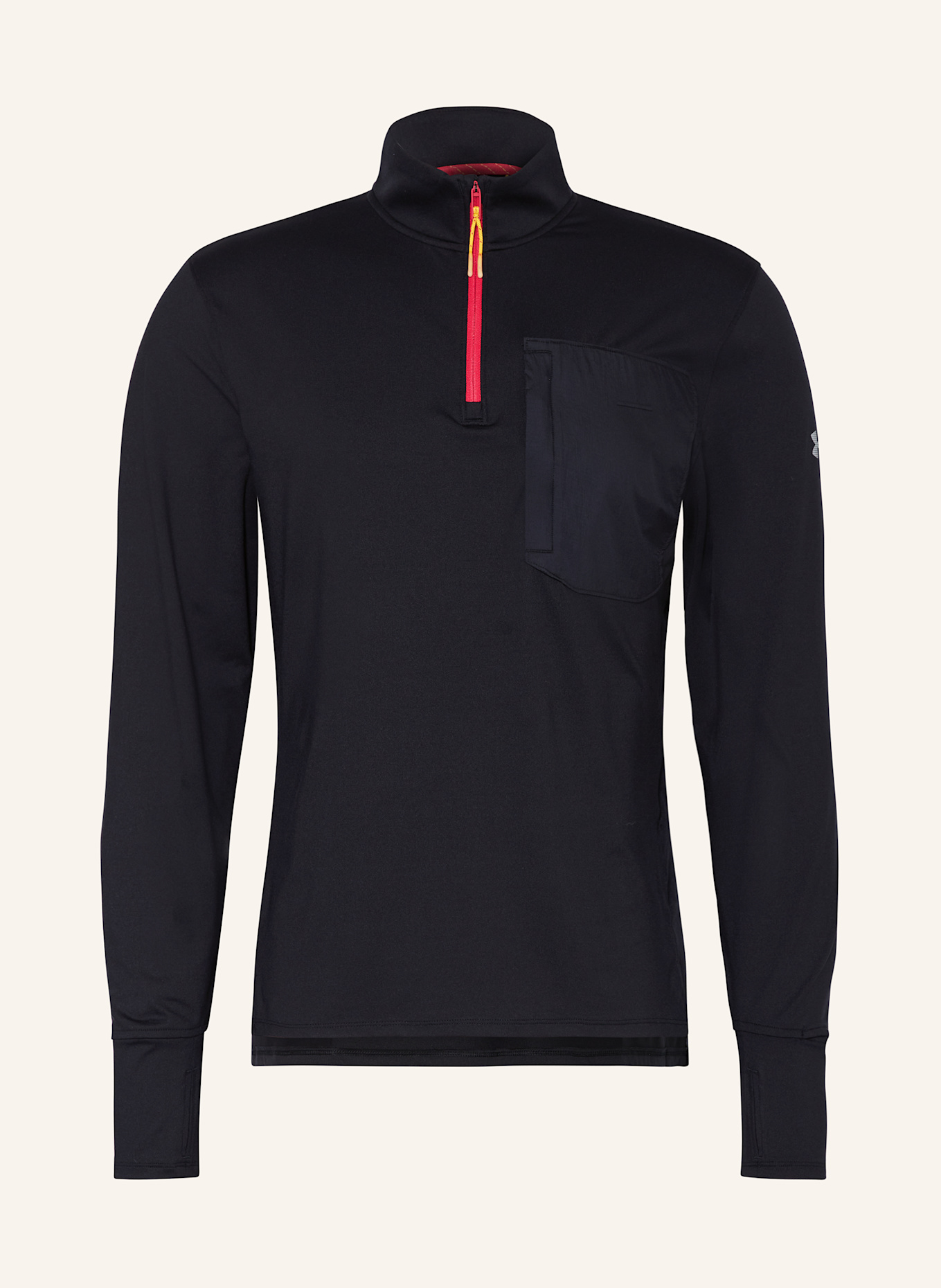 Футболка для бега с четвертной молнией для бега по пересеченной местности Under Armour, черный
Футболка для бега с четвертной молнией для бега по пересеченной местности Under Armour, черный