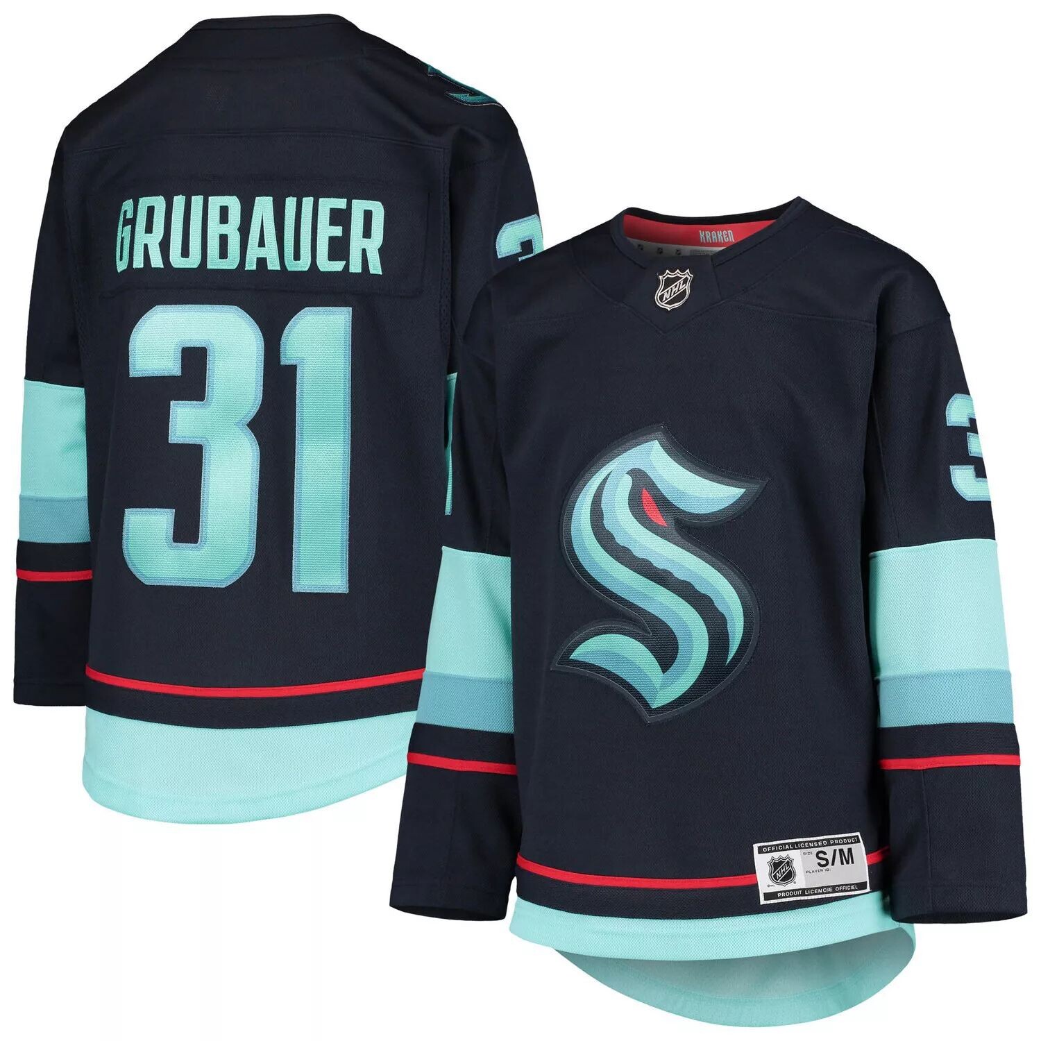 Молодежная футболка Philipp Grubauer Deep Sea Blue Seattle Kraken Home Premier Player Outerstuff
Молодежная футболка Philipp Grubauer Deep Sea Blue Seattle Kraken Home Premier Player Outerstuff