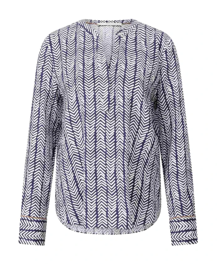 Шелковая блузка с зигзагообразным принтом Herzen'S Angelegenheit, синий
Шелковая блузка с зигзагообразным принтом Herzen'S Angelegenheit, синий