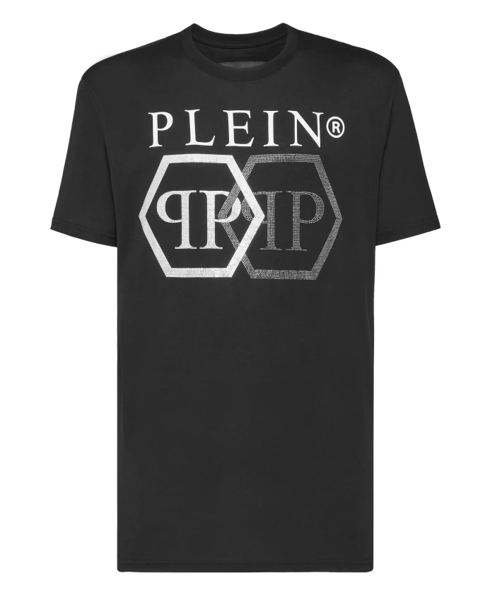 Футболка с круглым вырезом и шестиугольным вырезом Philipp Plein, черный
Футболка с круглым вырезом и шестиугольным вырезом Philipp Plein, черный