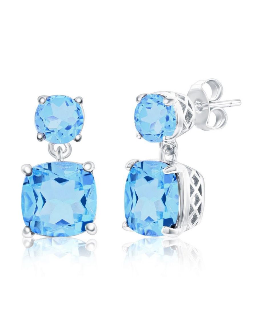Серьги из стерлингового серебра с круглыми и квадратными камнями Simona, Blue topaz
Серьги из стерлингового серебра с круглыми и квадратными камнями Simona, Blue topaz