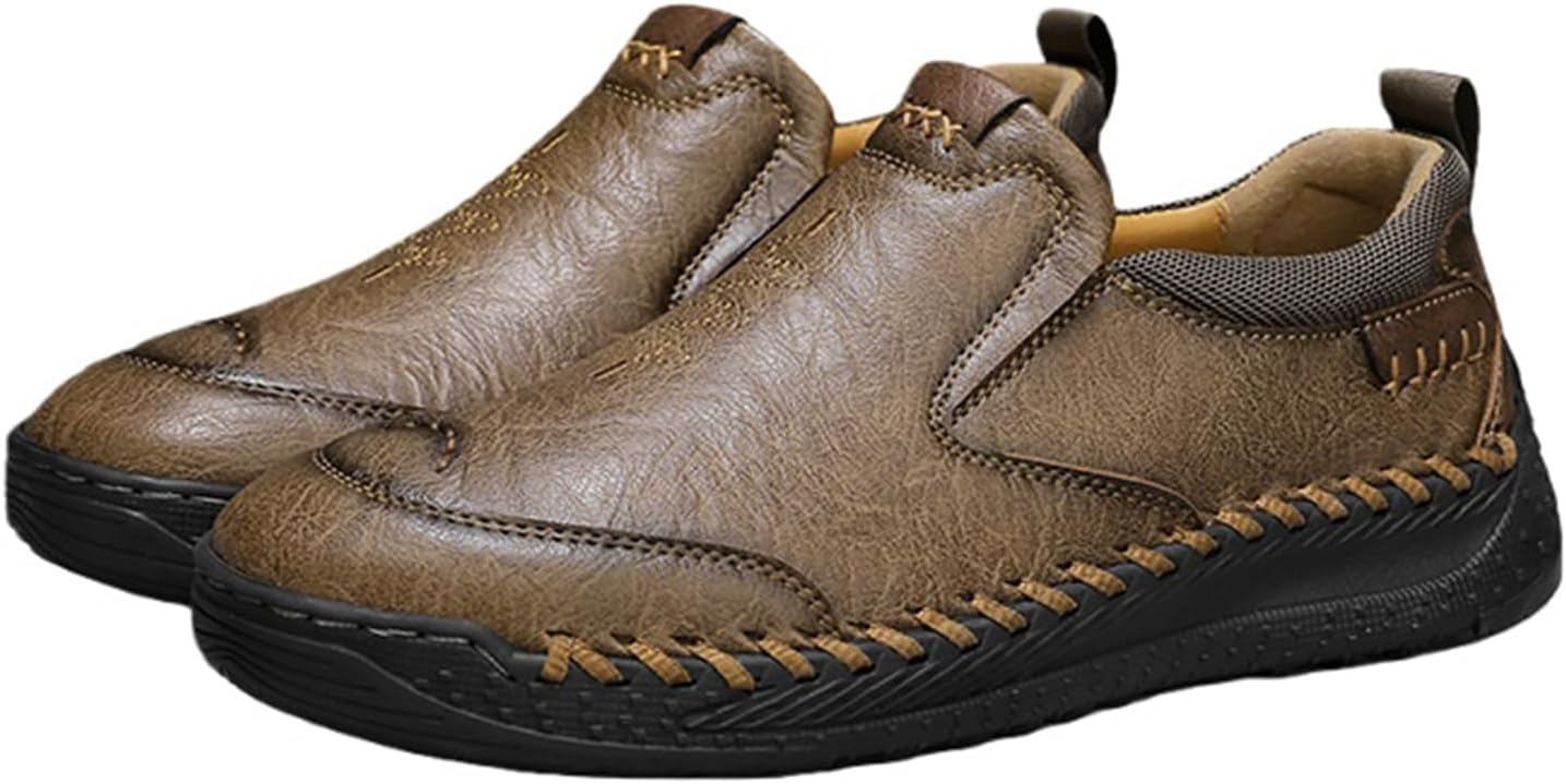 Мужские ручной работы кожаные лоферы, удобные, легкие с мягкой подошвой, обувь без шнурков для бизнеса, водонепроницаемые, для прогулок на улице Xjypuu2, хаки
Мужские ручной работы кожаные лоферы, удобные, легкие с мягкой подошвой, обувь без шнурков для бизнеса, водонепроницаемые, для прогулок на улице Xjypuu2, хаки