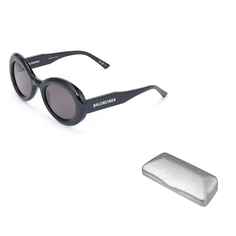 Balenciaga Овальные солнцезащитные очки, Black
Balenciaga Овальные солнцезащитные очки, Black