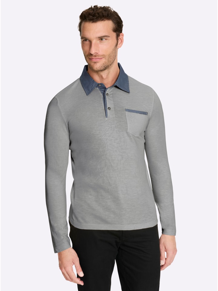 Рубашка с длинными рукавами серого меланжевого цвета WITT WEIDEN
Рубашка с длинными рукавами серого меланжевого цвета WITT WEIDEN