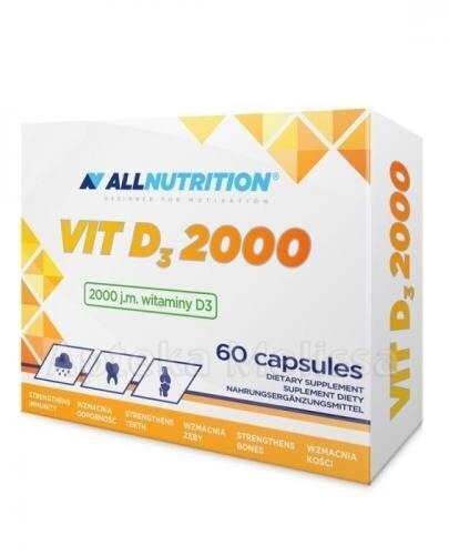 Allnutrition, Вит Д3 – 2000, 60 капс.
Allnutrition, Вит Д3 – 2000, 60 капс.