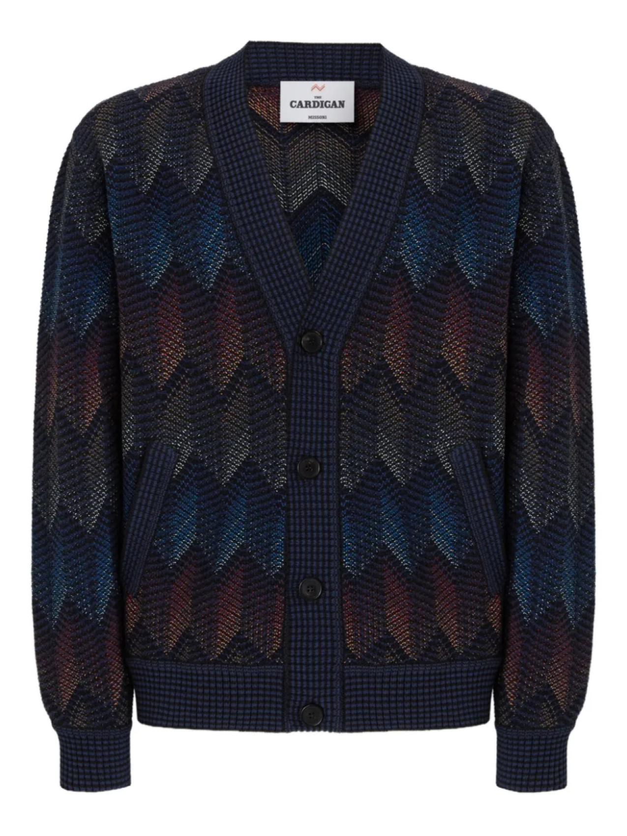 Кардиган с шевронной вязкой Missoni, синий
Кардиган с шевронной вязкой Missoni, синий