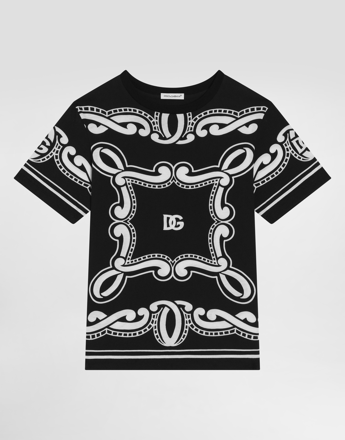 Футболка из джерси с принтом банданы Dolce&Gabbana, мультиколор
Футболка из джерси с принтом банданы Dolce&Gabbana, мультиколор