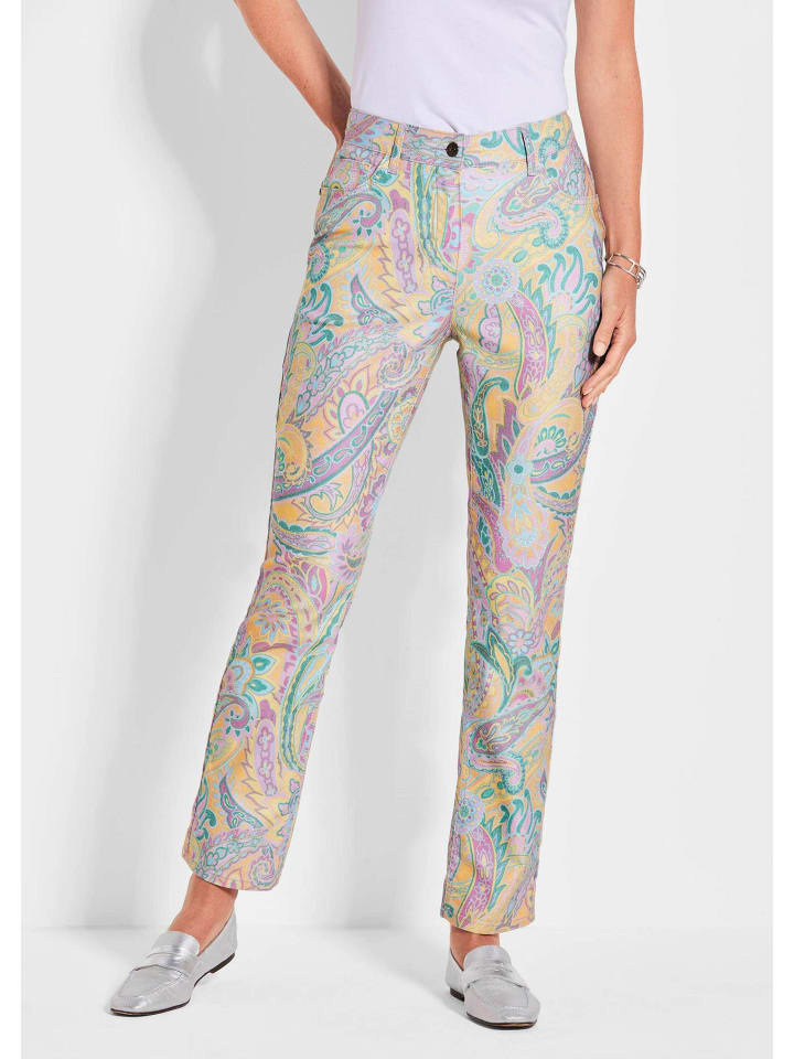 Тканевые брюки GOLDNER, цвет flieder/graugrün/gemustert
Тканевые брюки GOLDNER, цвет flieder/graugrün/gemustert