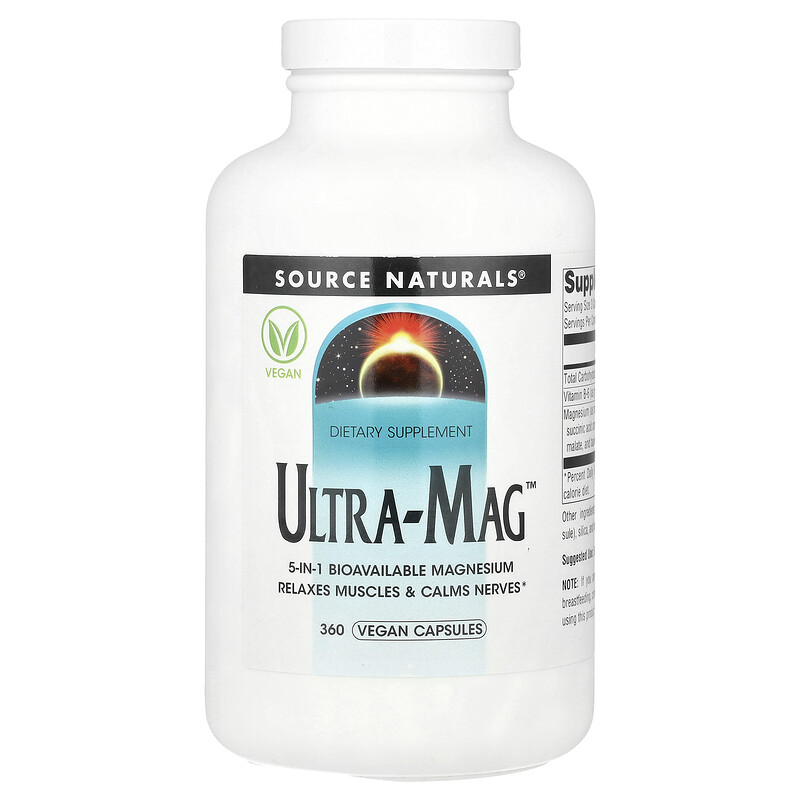Source Naturals, Ultra-Mag , 360 веганских капсул
Source Naturals, Ultra-Mag , 360 веганских капсул
