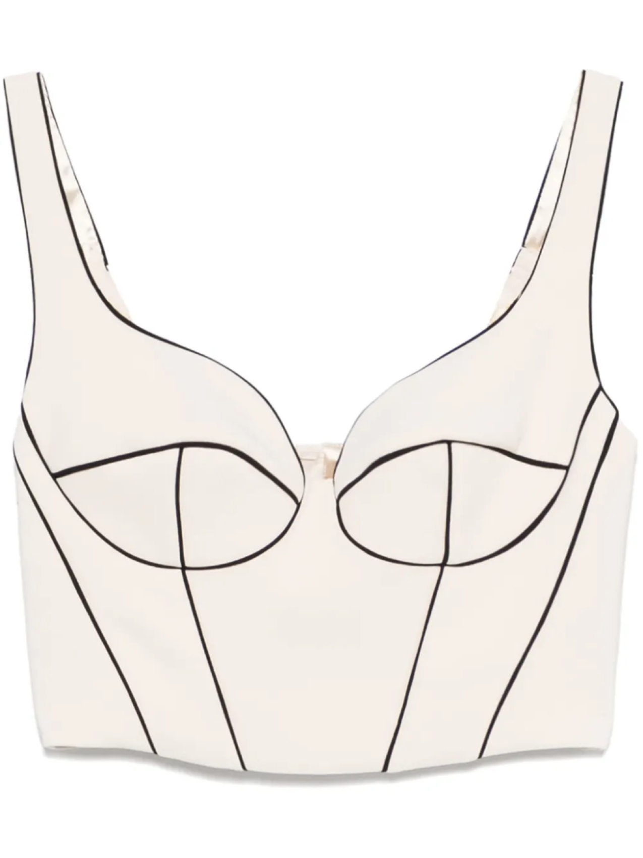 Топ-корсет с контрастной отделкой Elisabetta Franchi, нейтральный
Топ-корсет с контрастной отделкой Elisabetta Franchi, нейтральный