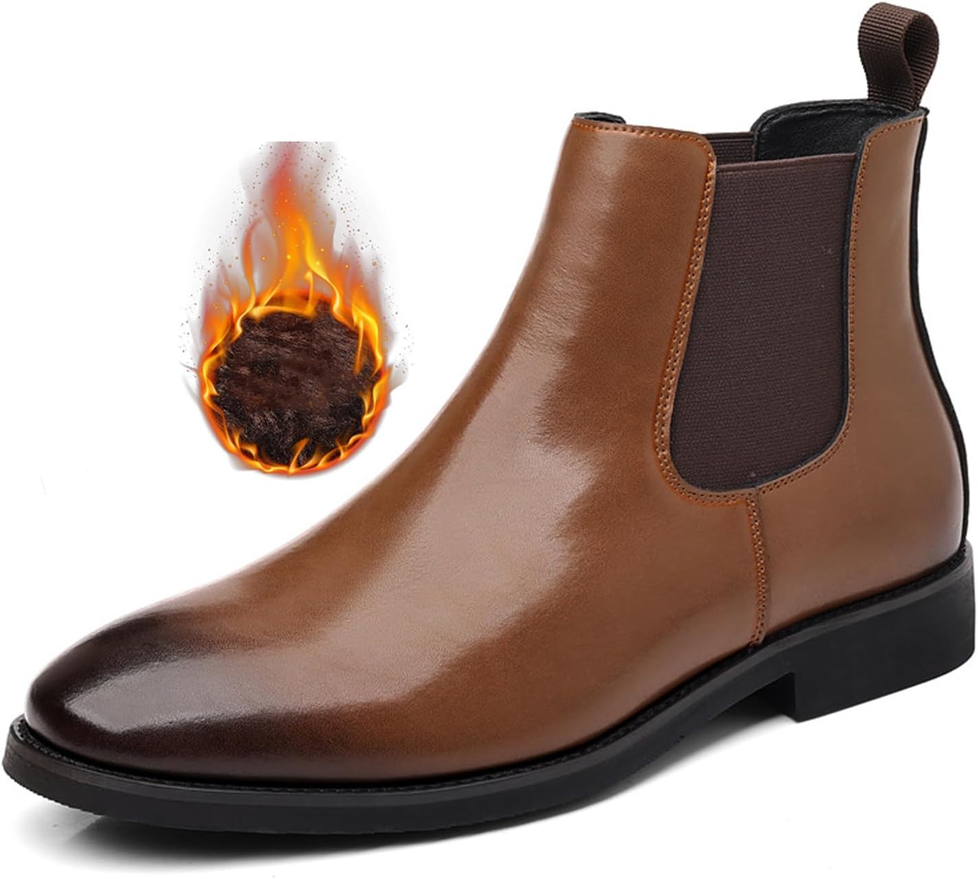 Мужские кожаные ботинки-челси на массивном каблуке, без застежки, деловые, ретро с круглым носком, с мягкой подкладкой, теплыe, нескользящие, деловые и свадебные ботинки Nelsbrex, коричневый
Мужские кожаные ботинки-челси на массивном каблуке, без застежки, деловые, ретро с круглым носком, с мягкой подкладкой, теплыe, нескользящие, деловые и свадебные ботинки Nelsbrex, коричневый