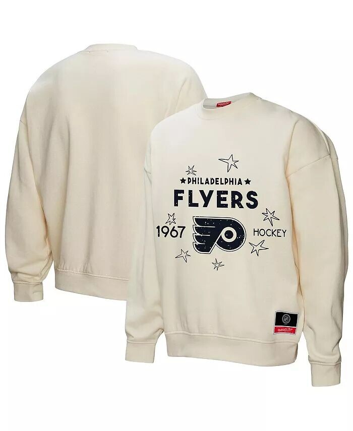 Женская кремовая толстовка-пуловер с логотипом Philadelphia Flyers 3.0 Mitchell & Ness
Женская кремовая толстовка-пуловер с логотипом Philadelphia Flyers 3.0 Mitchell & Ness