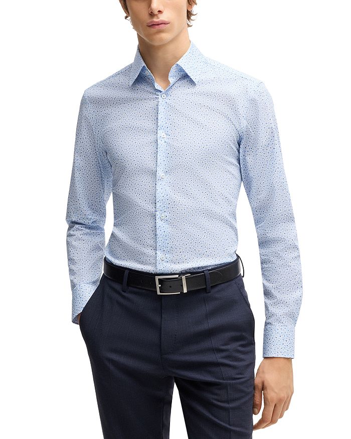 Рубашка-платье Hank Slim Fit BOSS, синий 
Рубашка-платье Hank Slim Fit BOSS, синий