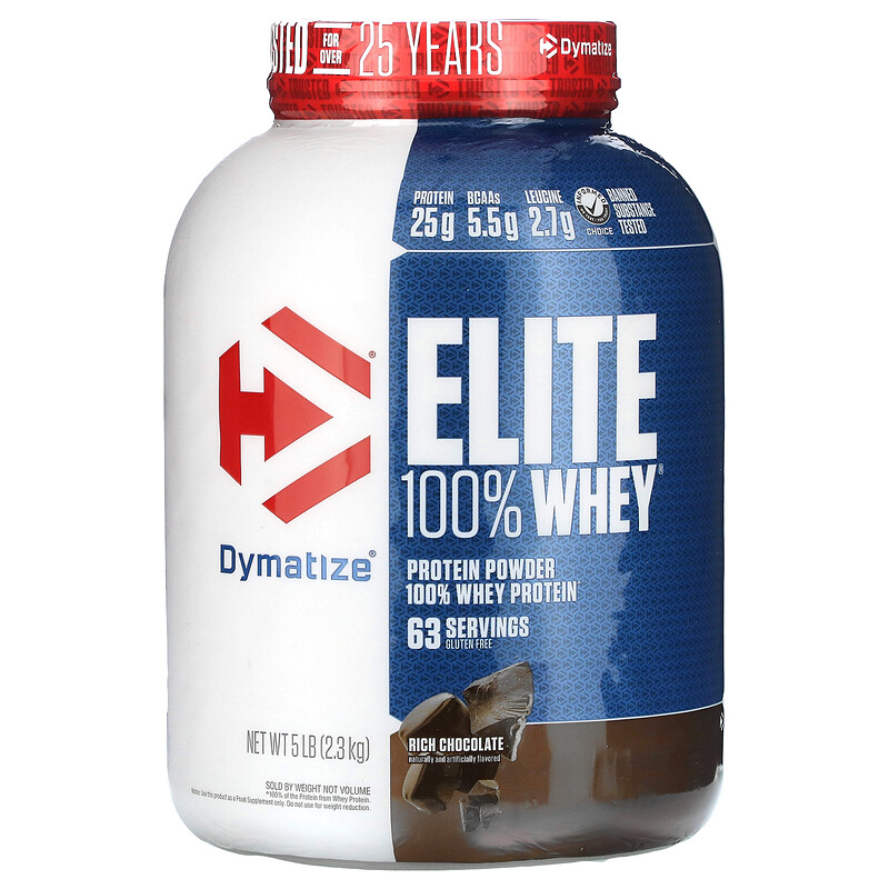 Dymatize, Elite, порошок из 100% сывороточного протеина, насыщенный шоколад, 2,3 кг (5 фунтов)
Dymatize, Elite, порошок из 100% сывороточного протеина, насыщенный шоколад, 2,3 кг (5 фунтов)