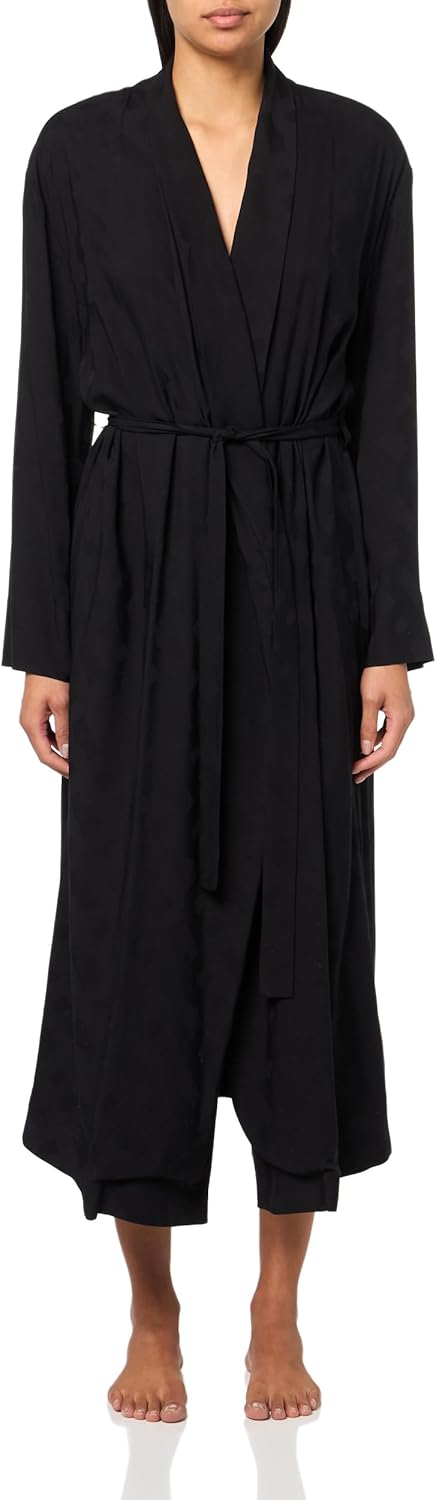 BOSS женский халат с логотипом по всей длине, Black
BOSS женский халат с логотипом по всей длине, Black