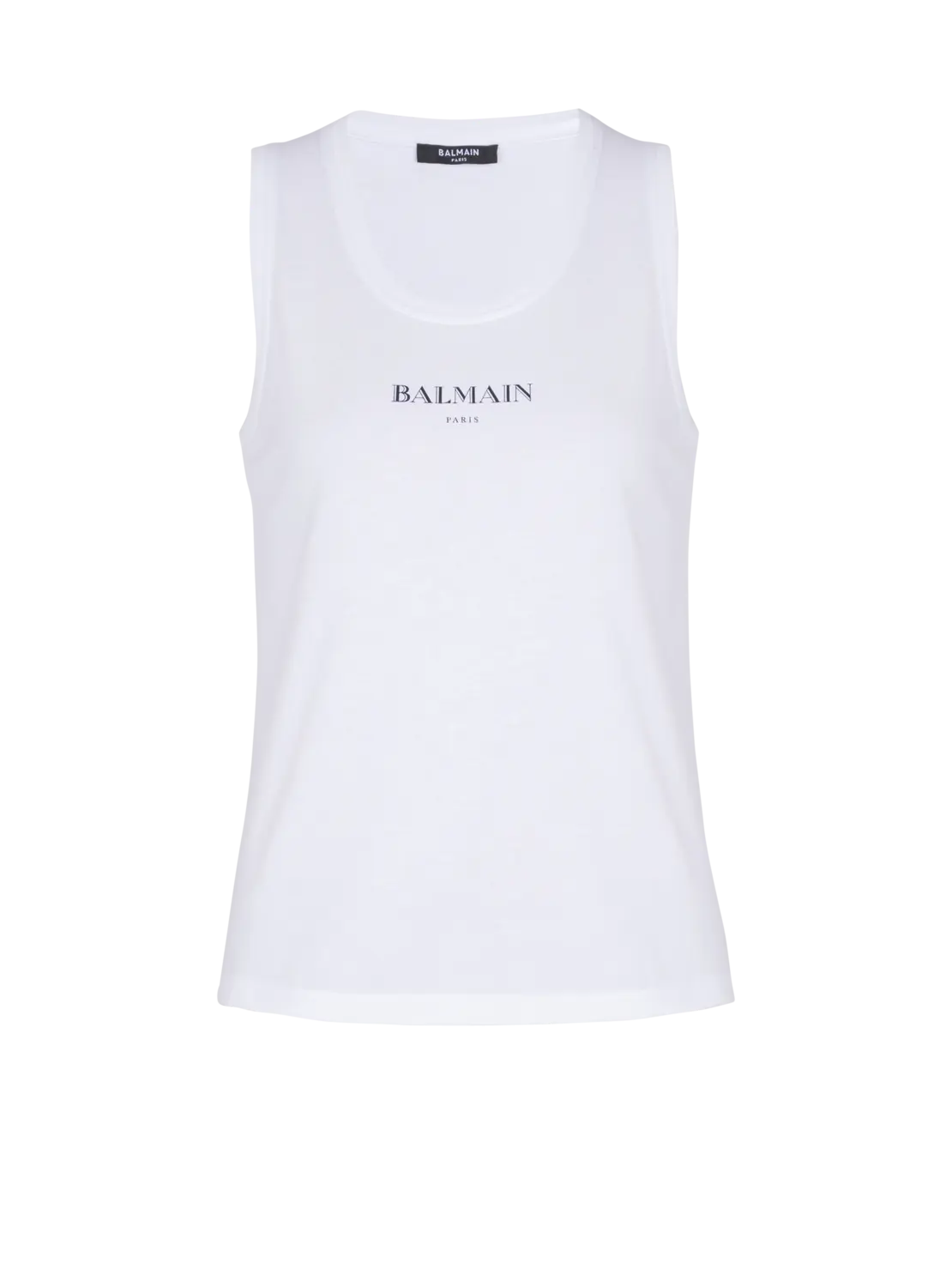 Майка с принтом Balmain, белый/черный
Майка с принтом Balmain, белый/черный