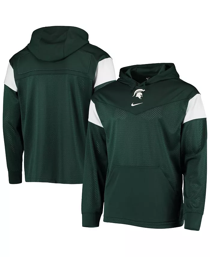 Мужская зеленая толстовка с капюшоном Michigan State Spartans Sideline Jersey Pullover Nike
Мужская зеленая толстовка с капюшоном Michigan State Spartans Sideline Jersey Pullover Nike