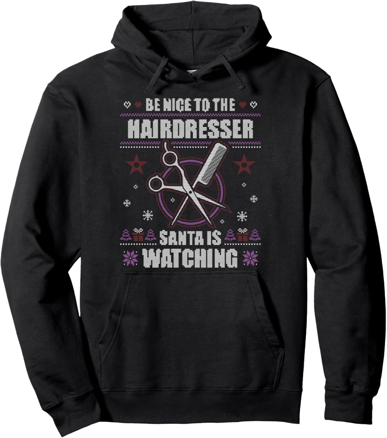 Худи «Будь добр к парикмахеру» в уродливом рождественском свитере Bcc Santa'S Christmas Shirts & Jolly Gifts, черный
Худи «Будь добр к парикмахеру» в уродливом рождественском свитере Bcc Santa'S Christmas Shirts & Jolly Gifts, черный