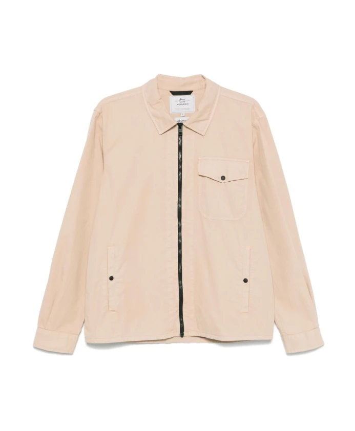 Бежевая рубашка с карманами и манжетами на молнии. Woolrich, бежевый
Бежевая рубашка с карманами и манжетами на молнии. Woolrich, бежевый