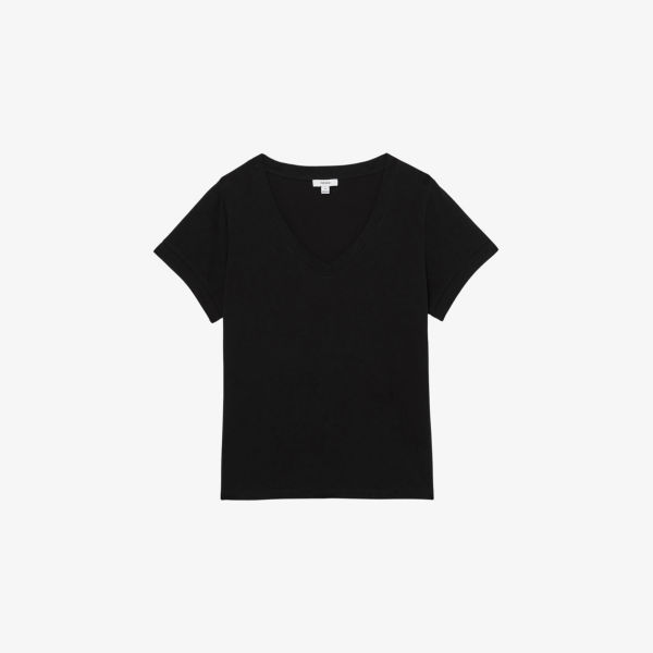 Футболка Reiss Luna с V-образным вырезом, черный
Футболка Reiss Luna с V-образным вырезом, черный