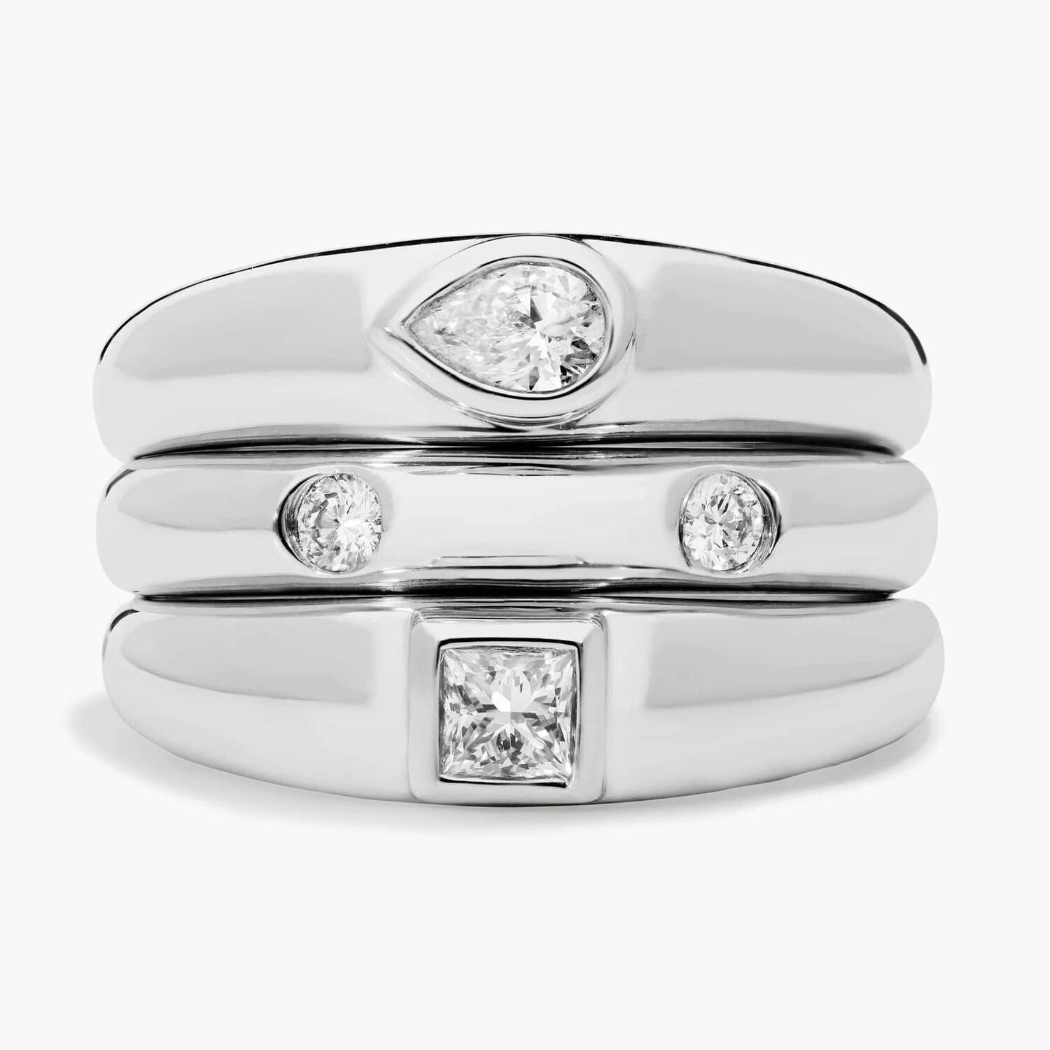 Кольцо-тройка с несколькими бриллиантами Puffy из белого золота 14 карат (1/2 карата). Blue Nile
Кольцо-тройка с несколькими бриллиантами Puffy из белого золота 14 карат (1/2 карата). Blue Nile