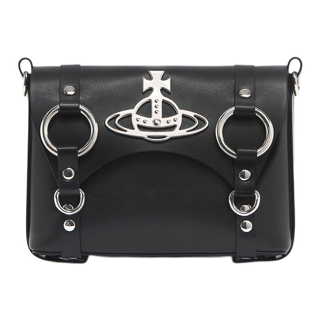 Vivienne Westwood Кожаная сумка через плечо, черная
Vivienne Westwood Кожаная сумка через плечо, черная