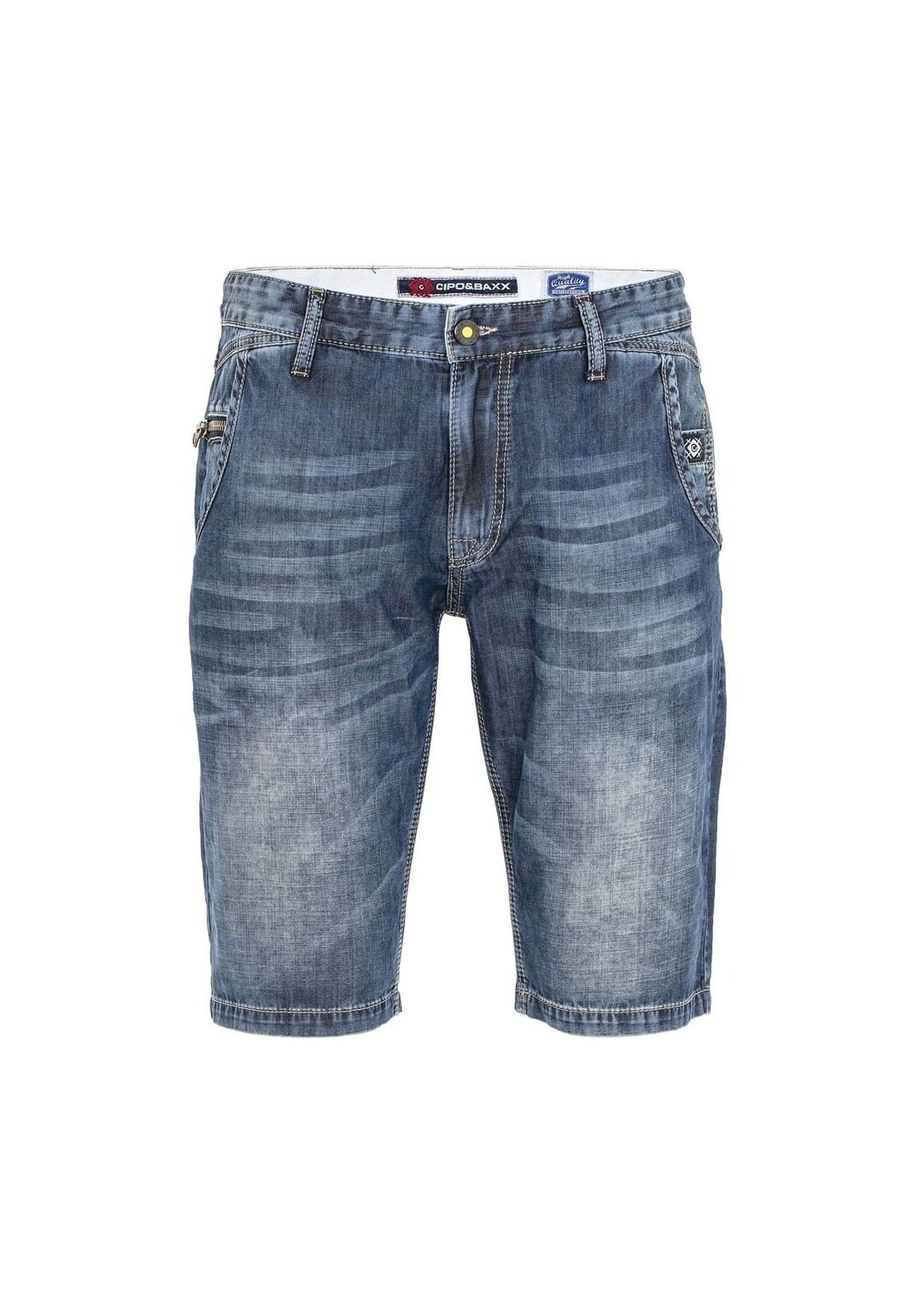 Джинсовые шорты стандартного кроя CIPO & BAXX, синий
Джинсовые шорты стандартного кроя CIPO & BAXX, синий