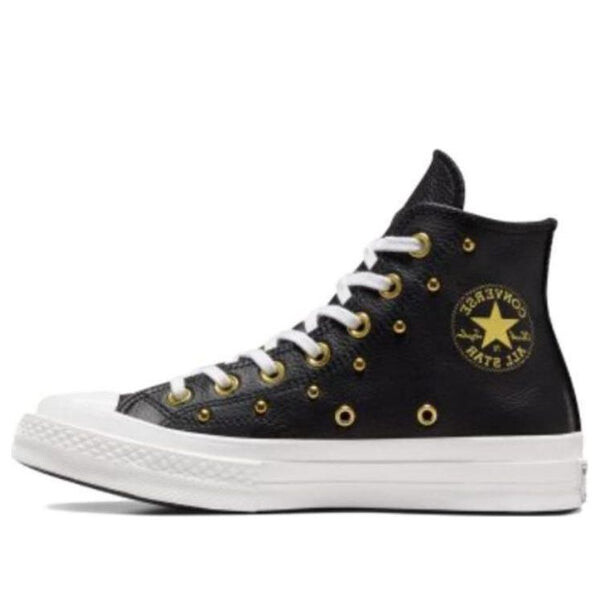 Кроссовки chuck 70 hi 'black white gold metallic' Converse, черный
Кроссовки chuck 70 hi 'black white gold metallic' Converse, черный