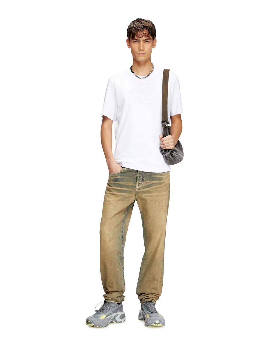 Мужская футболка из хлопка с короткими рукавами Diesel, белый
Мужская футболка из хлопка с короткими рукавами Diesel, белый