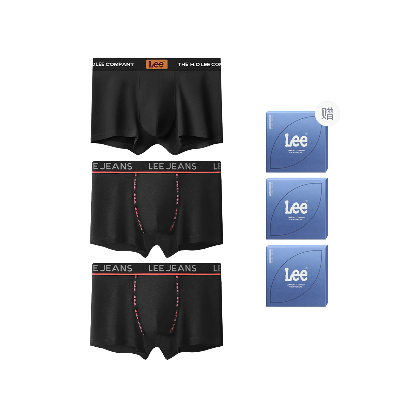 Lee Подарочный набор мужского белья Brilliant, 3 штуки
Lee Подарочный набор мужского белья Brilliant, 3 штуки