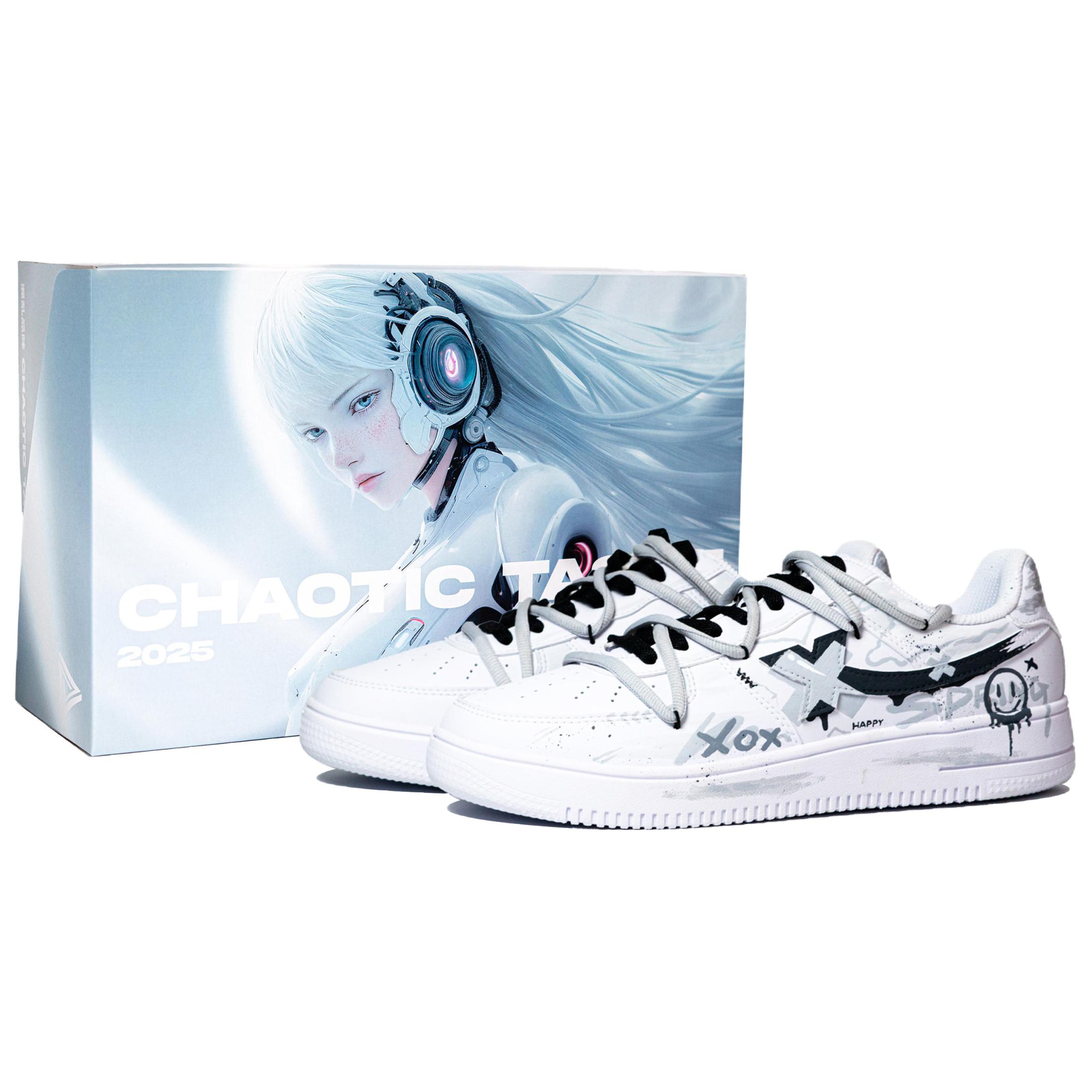 XTEP Кроссовки Air Force One с низким верхом, противоскользящие, износостойкие, для скейтбординга, мужские, белые, серые, черные 
XTEP Кроссовки Air Force One с низким верхом, противоскользящие, износостойкие, для скейтбординга, мужские, белые, серые, черные