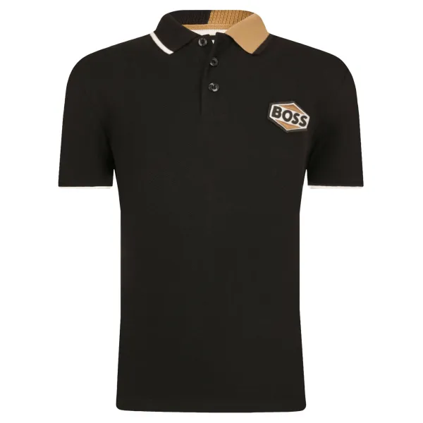 Рубашка поло стандартного кроя Boss, черный
Рубашка поло стандартного кроя Boss, черный