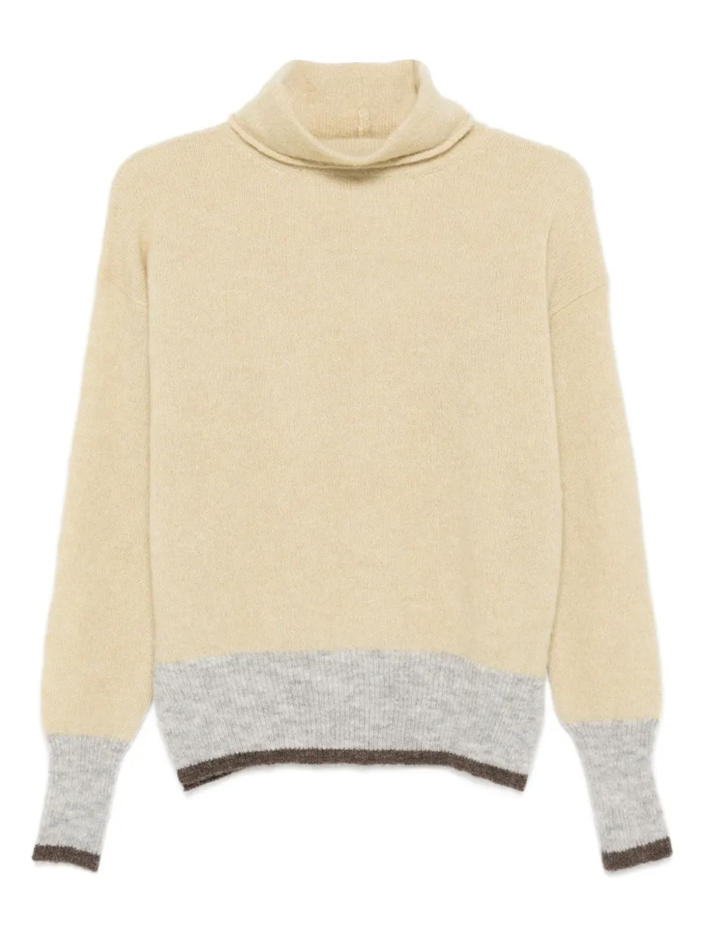 Свитер с высоким воротником и вставками Why Ci, нейтральный
Свитер с высоким воротником и вставками Why Ci, нейтральный