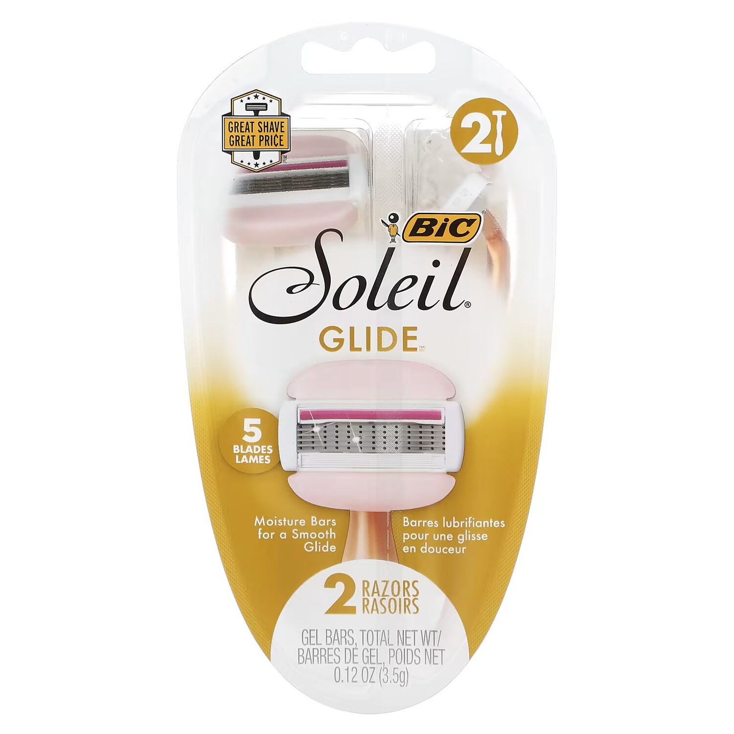 Soleil Glide, одноразовые бритвы, 2 шт. Bic
Soleil Glide, одноразовые бритвы, 2 шт. Bic