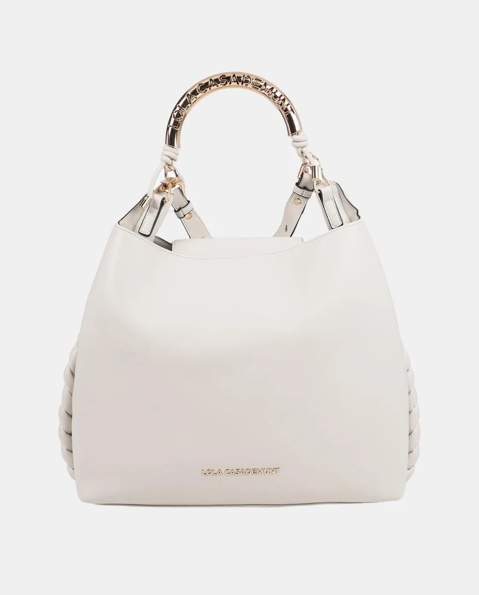 Сумка-шоппер с металлизированной ручкой персонализированная Lola Casademunt, пастельно-розовый 
Сумка-шоппер с металлизированной ручкой персонализированная Lola Casademunt, пастельно-розовый