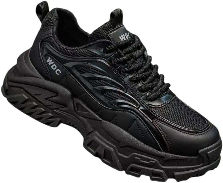 Мужские кроссовки с толстой подошвой для повседневной носки и бега. Противоскользящая резиновая подошва. Дышащий верх из сетки. Подходят для улицы и повседневного использования Fmshi, черный
Мужские кроссовки с толстой подошвой для повседневной носки и бега. Противоскользящая резиновая подошва. Дышащий верх из сетки. Подходят для улицы и повседневного использования Fmshi, черный