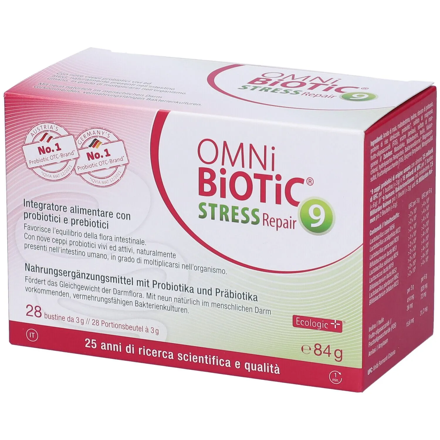 Omni Biotic Stress Repair 28 пакетиков по 3 г
Omni Biotic Stress Repair 28 пакетиков по 3 г