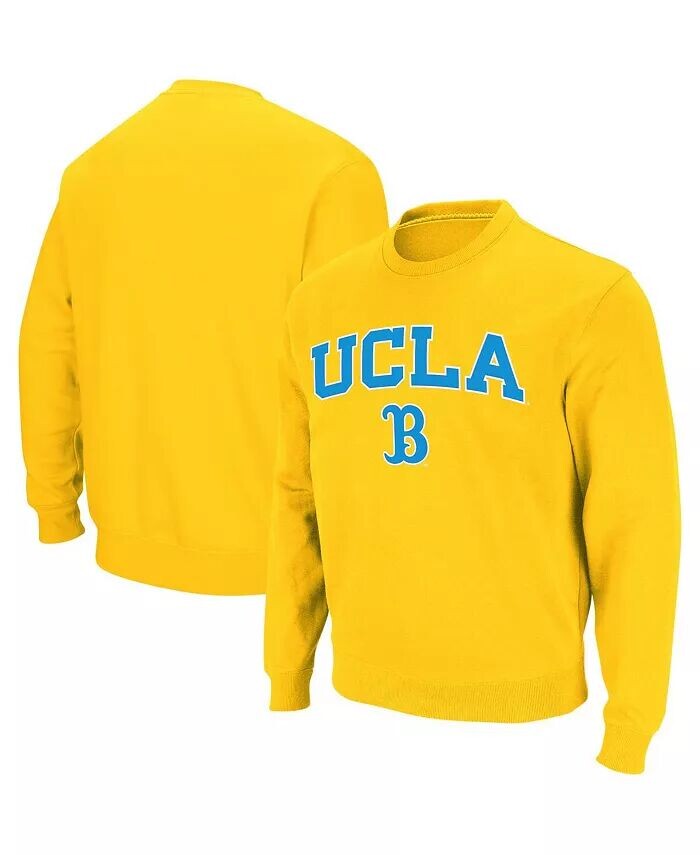Мужская толстовка UCLA Bruins Arch & Logo с круглым вырезом Colosseum, золотой 
Мужская толстовка UCLA Bruins Arch & Logo с круглым вырезом Colosseum, золотой