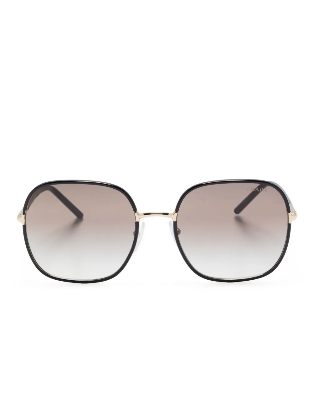 Солнцезащитные очки в квадратной оправе Prada Eyewear, черный 
Солнцезащитные очки в квадратной оправе Prada Eyewear, черный