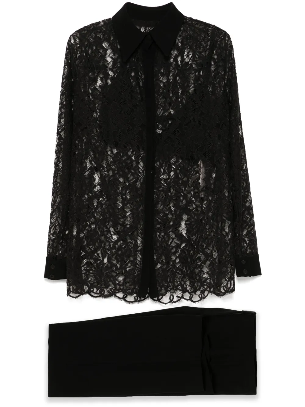 Кружевной комплект с брюками Saiid Kobeisy, черный
Кружевной комплект с брюками Saiid Kobeisy, черный