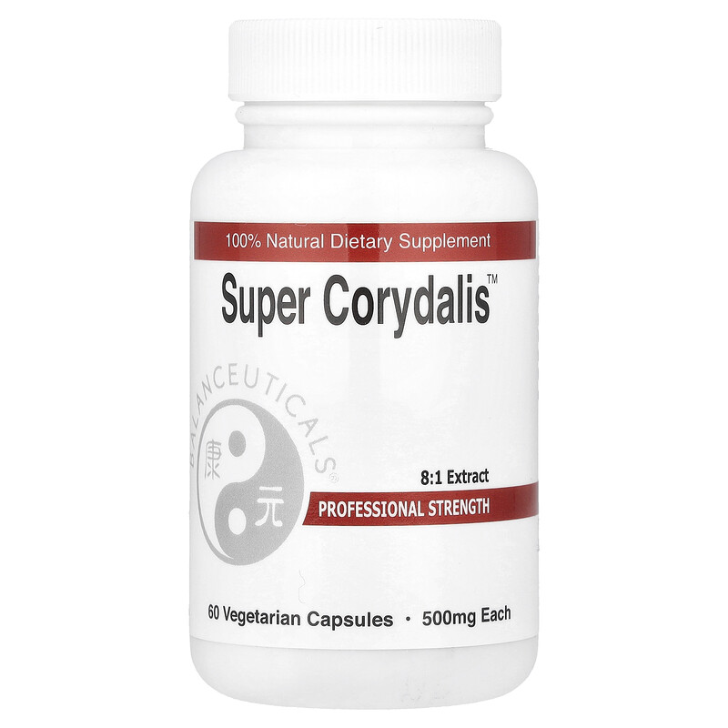 Balanceuticals, Super Corydalis , 1000 мг, 60 вегетарианских капсул (500 мг на капсулу)
Balanceuticals, Super Corydalis , 1000 мг, 60 вегетарианских капсул (500 мг на капсулу)