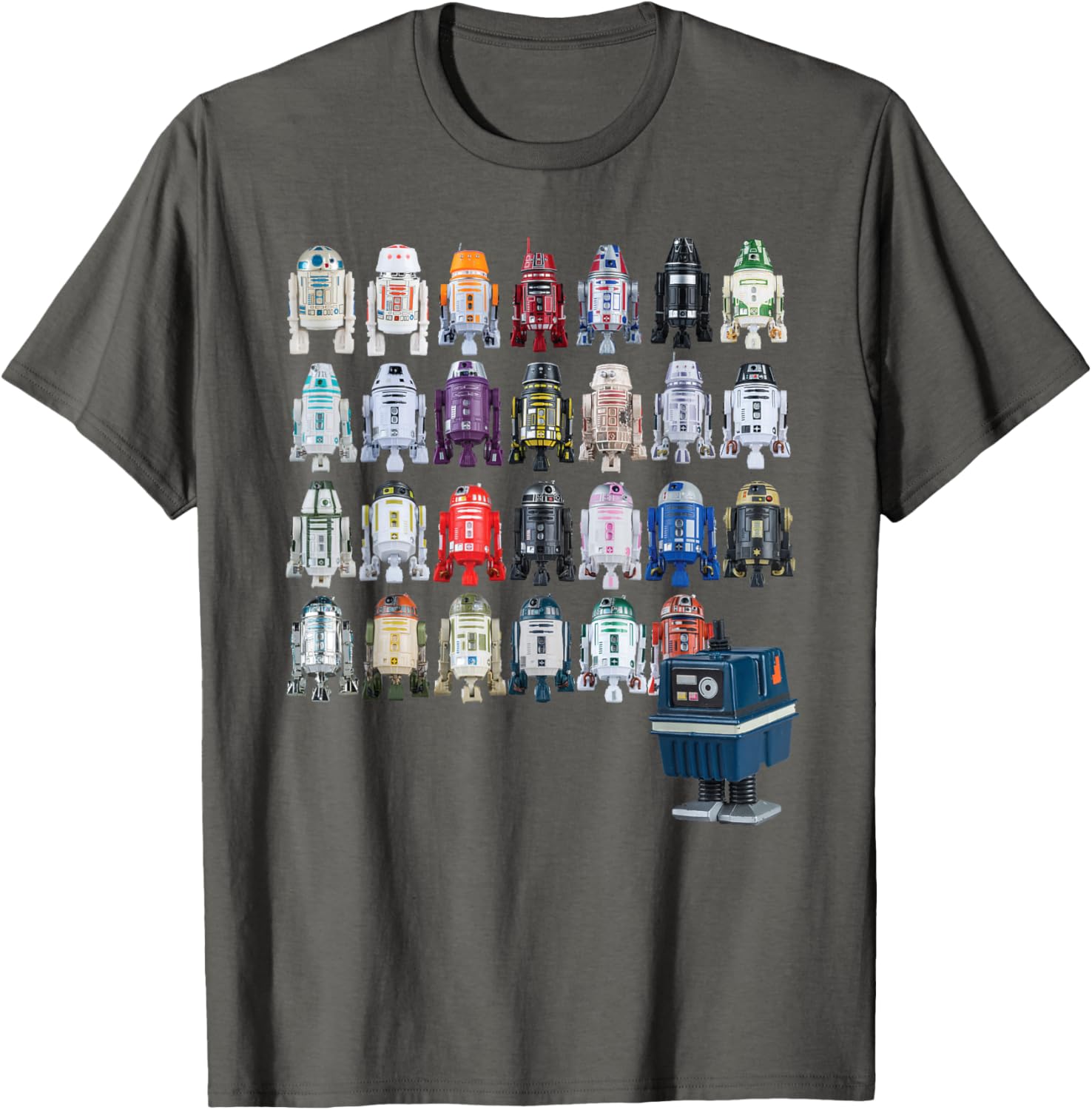 Футболка с изображением дроида R2-D2 и астромеханика Гонка из Звездных войн, серая Star Wars
Футболка с изображением дроида R2-D2 и астромеханика Гонка из Звездных войн, серая Star Wars