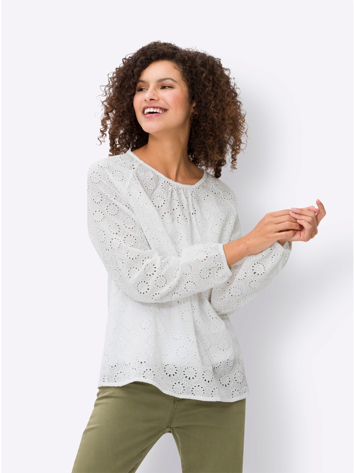 Блузка с длинными рукавами цвета экрю Heine
Блузка с длинными рукавами цвета экрю Heine