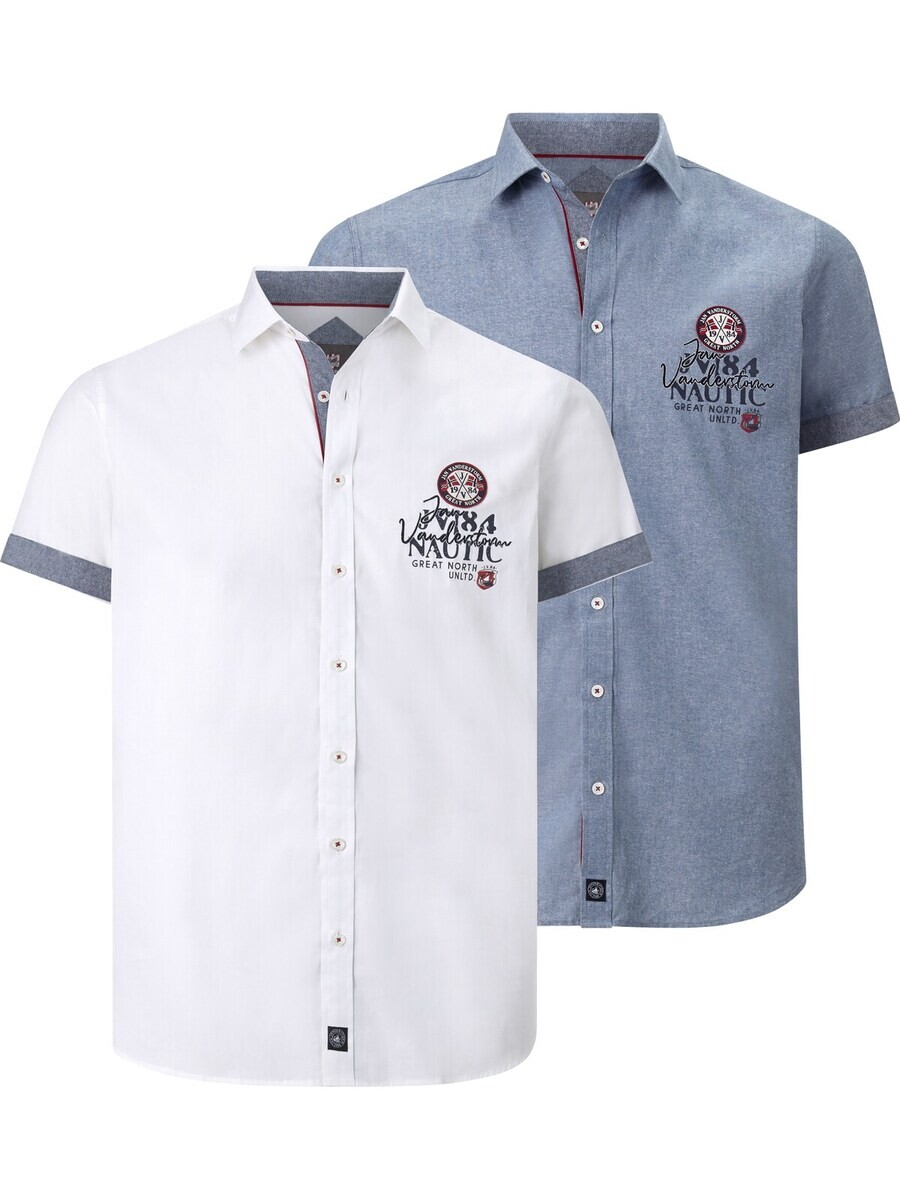 Комфортная рубашка Jan Vanderstorm SVERKER, морской синий/опал/белый
Комфортная рубашка Jan Vanderstorm SVERKER, морской синий/опал/белый