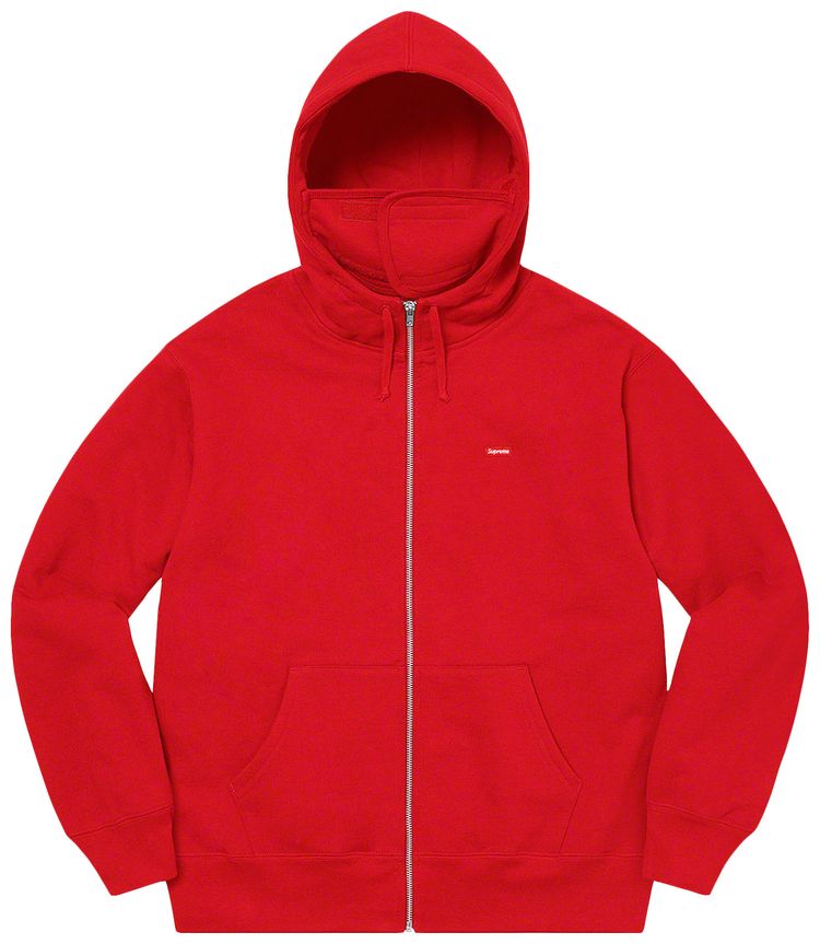Толстовка Supreme Small Box Facemask Zip Up Hooded Sweatshirt 'Red', красный 
Толстовка Supreme Small Box Facemask Zip Up Hooded Sweatshirt 'Red', красный